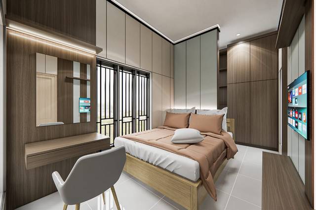 Sudut lain desain room set kamar tidur